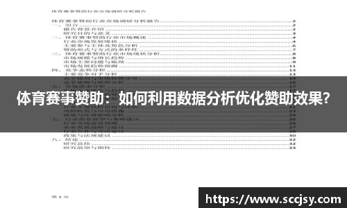 体育赛事赞助：如何利用数据分析优化赞助效果？